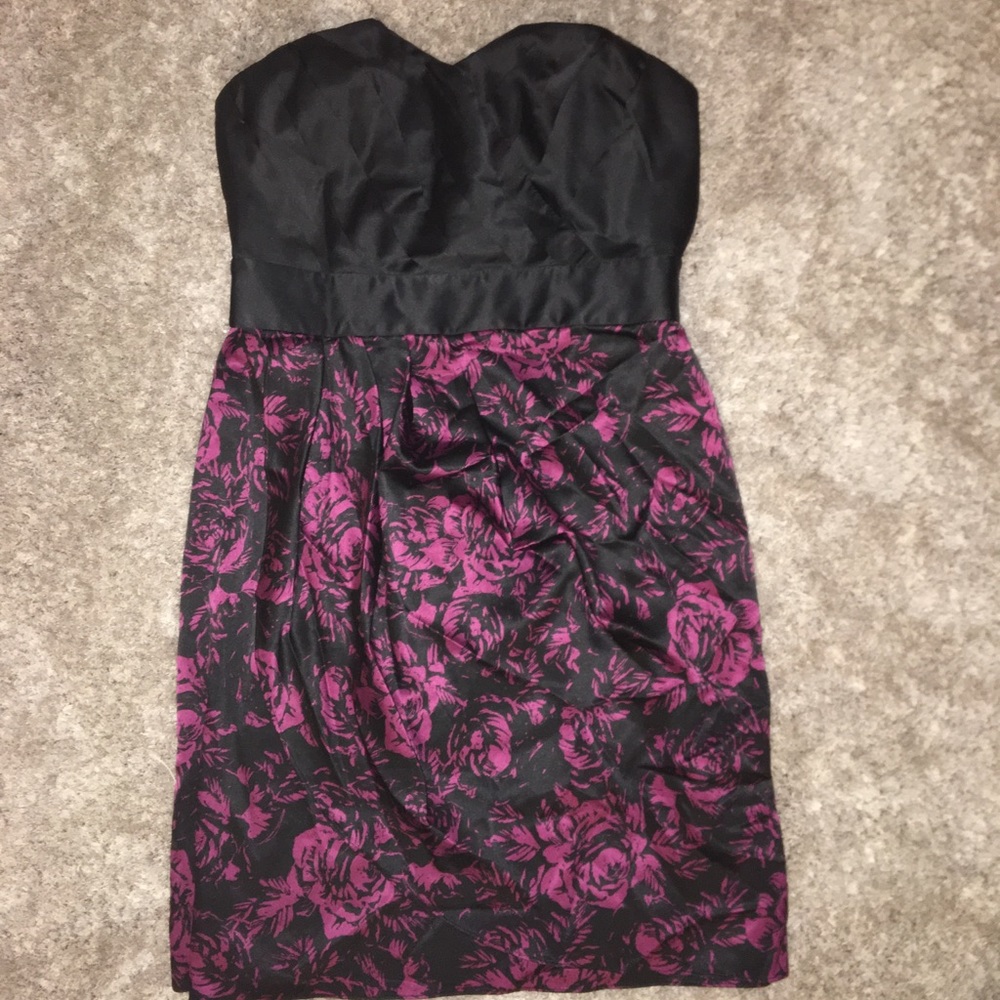 Strapless cocktail dress